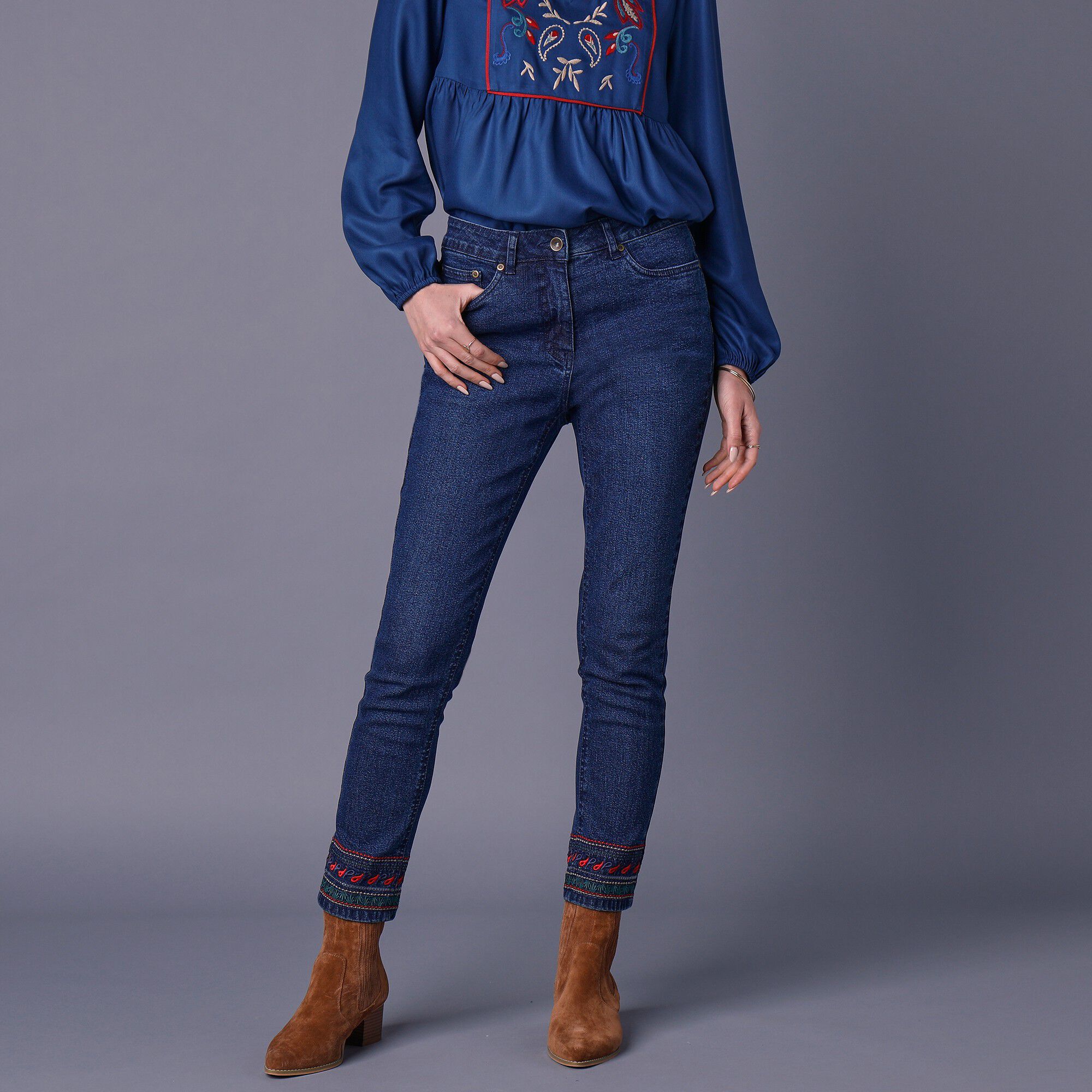 Blancheporte jean femme taille elastique deals